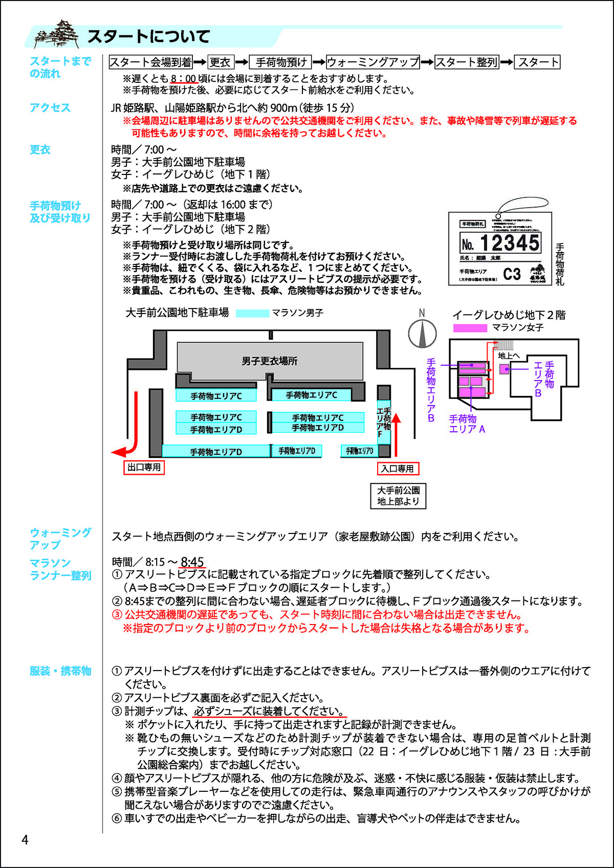 参加案内（マラソン）図