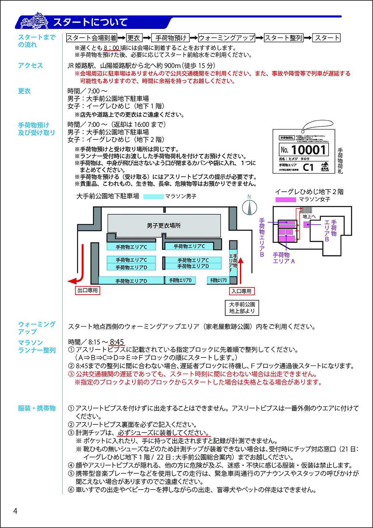 参加案内（マラソン）図