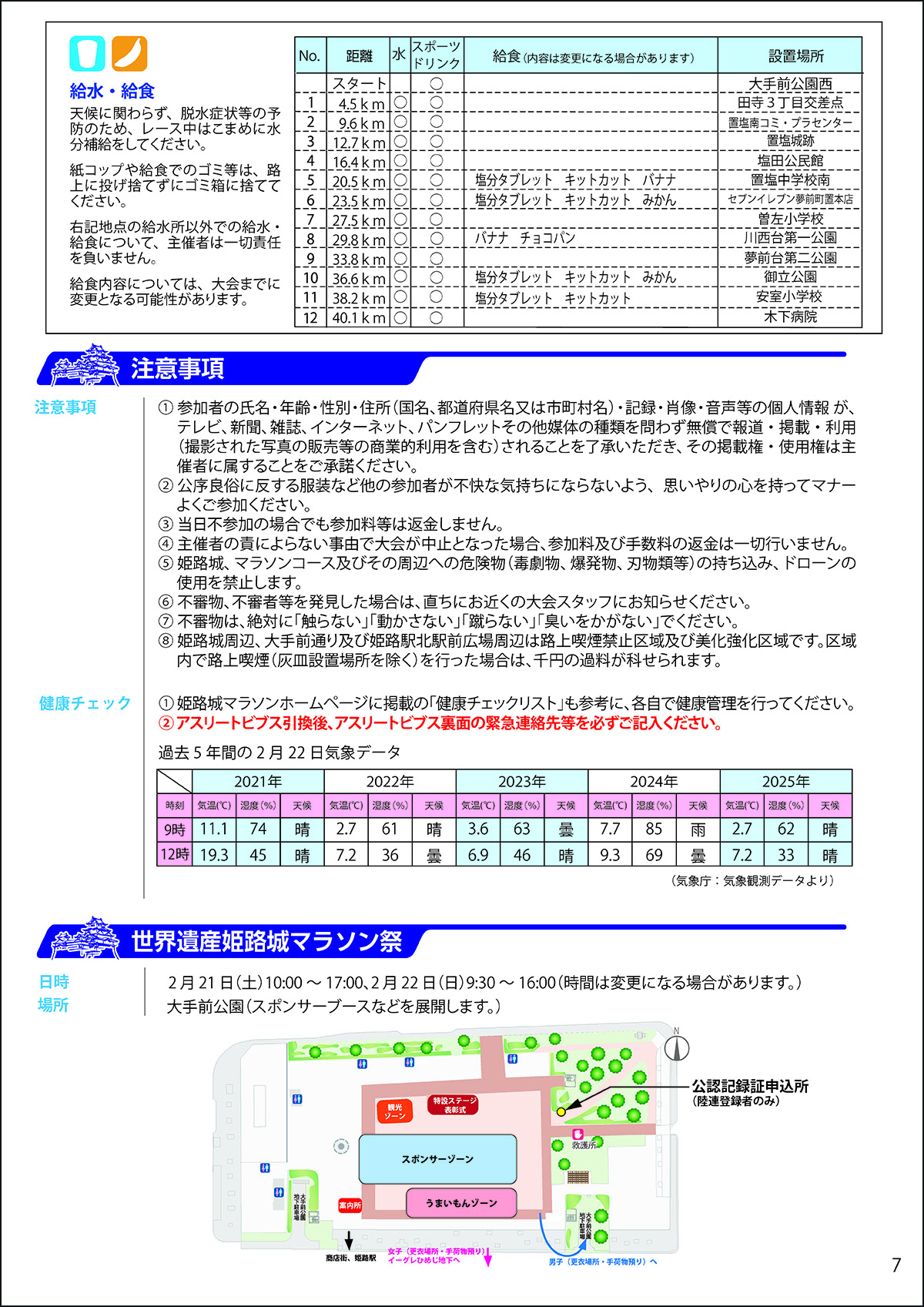 参加案内（マラソン）図